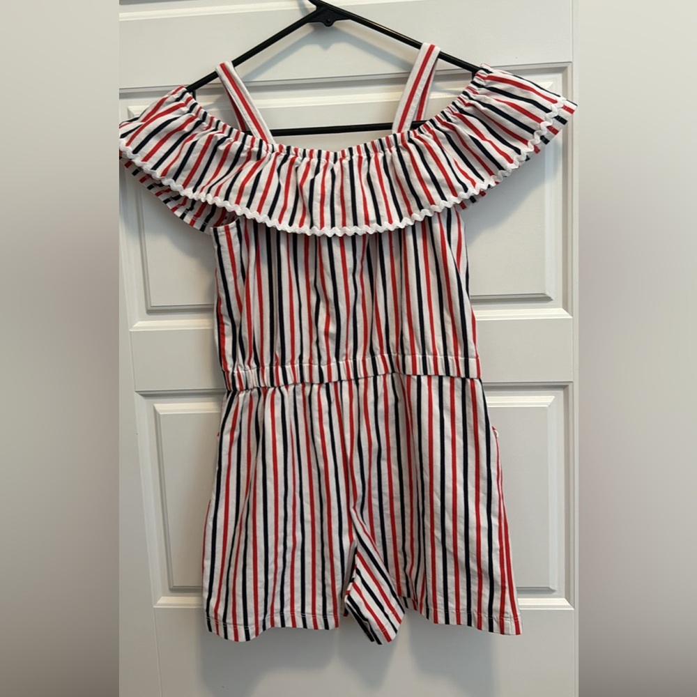 Janie and Jack Fourth of July romper
